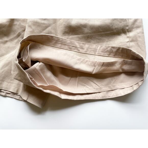 Women's J.Crew Tan Linen Blend Trouser Shorts Size 12 - Picture 8 of 8